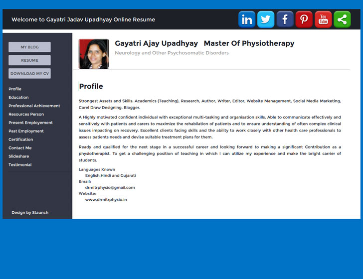 Dr.Gayatri Ajay Physiotherapist India